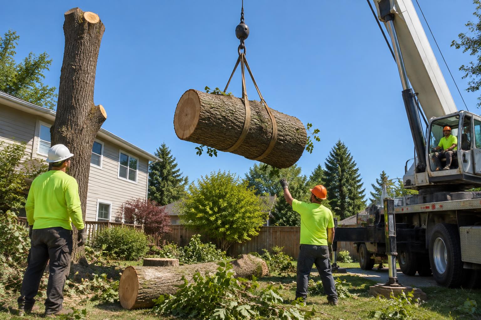 A properly mulched native shade tree showing an exposed root flare and an even mulch ring